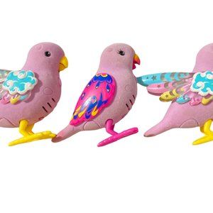 Little Live Pets Lot of 3 Interactive Talking Birds